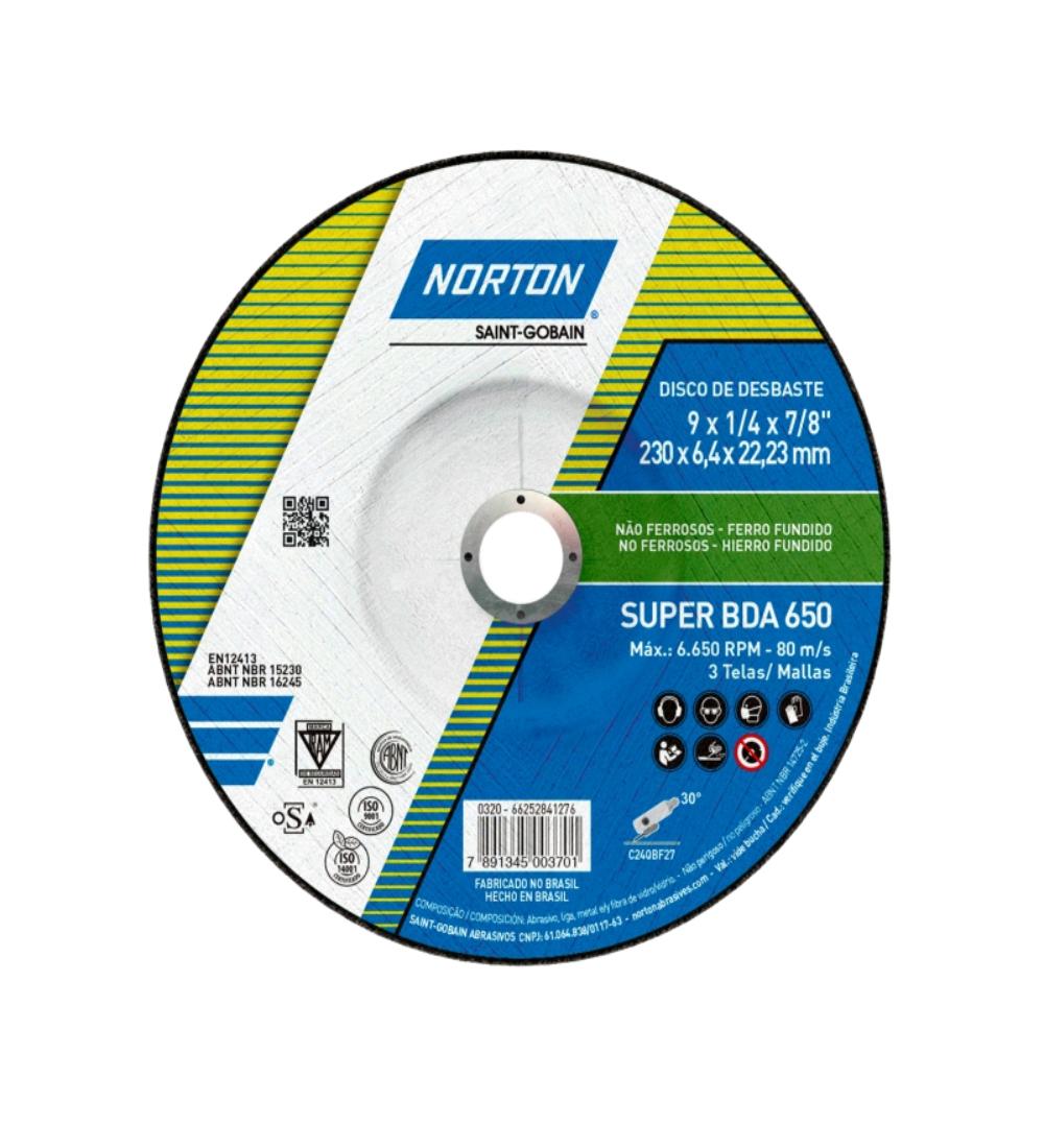DISCO DESBASTE PIEDRA x10pz Norton 230